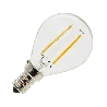 Lighto | LED-glödtråd | Liten sockel E14 | Bollampa | Ljusstark | 45mm | 2W