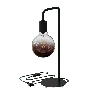 Calex | U-Line bordslampa | Svart | E27-fäste | Med på/av-knapp | Max. 1x60W | H53cm | 150cm kabel