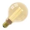 Calex | LED-glödtråd | Stor sockel E27 | Glob G95 | Guld | 3,5W