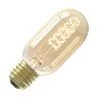 Calex | LED-glödtråd | Stor sockel E27 | T45 | Rör | Guld | 3,8W