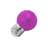 Lighto | LED-glödlampa | Stor lampa E27 | Bollampa | Lila | 45mm | 1W