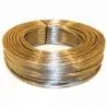 Kabel transparent-silver platt 2x0,75mm per meter