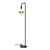 Calex | U-Line Golvlampa | Svart | E27-fattning | Med på/av-knapp | Max. 1x60W | H155cm | 180cm kabel