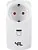 SPL LED Plug Dimmer | 3-100W White | Trailing Edge