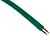 Piercingkabel 2 x 1,5 mm neopren grön per meter