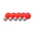 Lighto | LED lamp | Grote fitting E27 | Rood | Kogellamp | 45mm | 1.5W | Dimbaar | 5-pack | Geschikt voor prikkabel