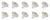 Lighto | LED-glödlampa GU5,3 montering Spot Ljus 50mm 3W 10 stycken 12V